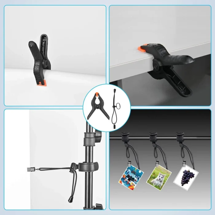 Background Clips Backdrop Clamps for Photography