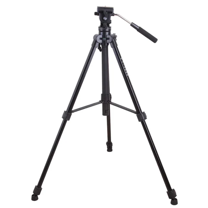 Kingjoy VT-1500 lightweight professional video tripod & VT-1510 fluid drag pan head-3 section