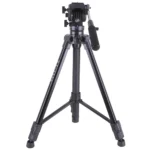 Kingjoy VT-1500 lightweight professional video tripod & VT-1510 fluid drag pan head-3 section