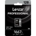 Lexar Professional UHS-II 1667x 128GB SDXC Memory Card for 4K Video