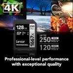 Lexar Professional UHS-II 1667x 128GB SDXC Memory Card for 4K Video