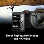 Lexar Professional UHS-II 1667x 128GB SDXC Memory Card for 4K Video