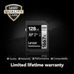 Lexar Professional UHS-II 1667x 128GB SDXC Memory Card for 4K Video