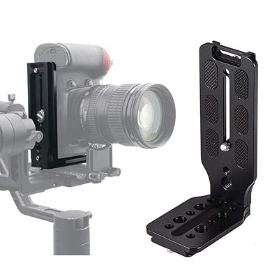 Vertical Plate L Bracket Mount for DSLR Camera - Gimbal Stabilizer, Tripod, Monopod Compatible