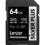 Lexar SD Silver Plus UHS-1 64GB V30 Memory Card