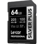 Lexar SD Silver Plus UHS-1 64GB V30 Memory Card