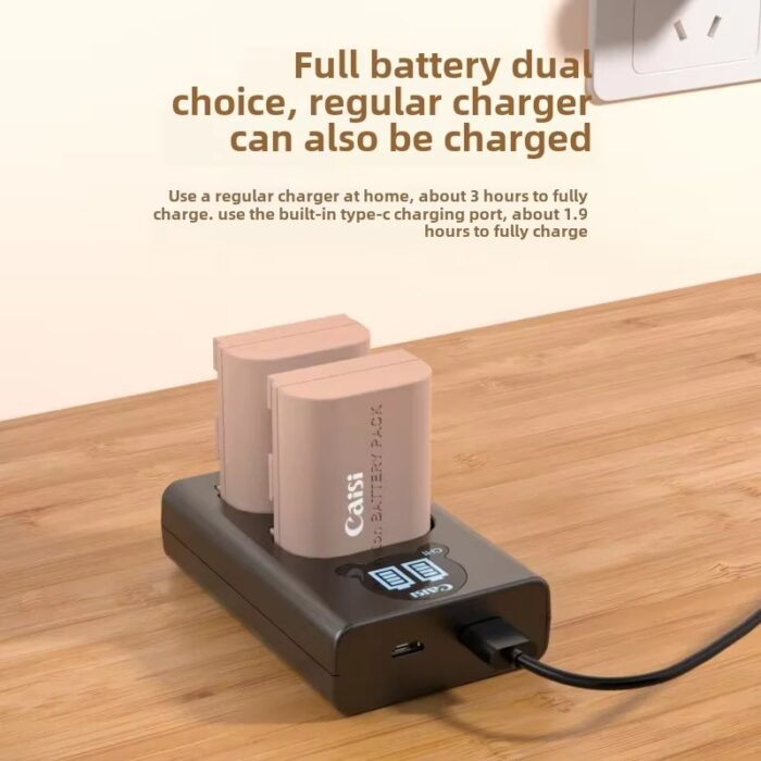 Caisi Battery Canon LP E6NH with C type Charging Port 2400mah 4