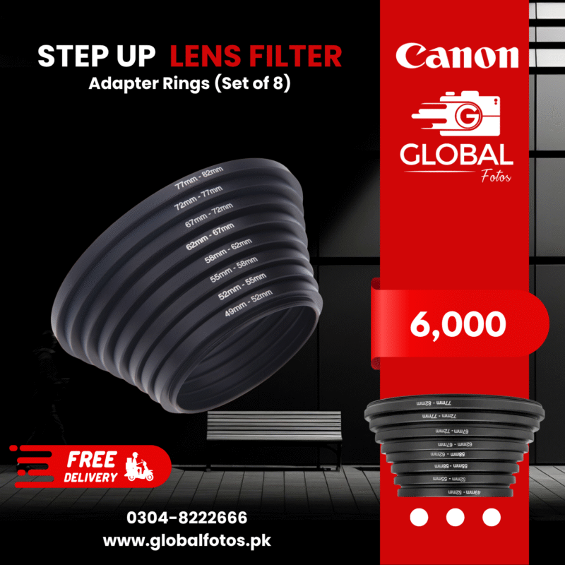 Step Up Lens Filter Adapter Rings