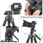 NEEWER SAB-234 Aluminium Camera Tripod (Blue) – Lightweight & Versatile for DSLR and Video Cameras - Image 5
