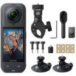Insta360 X5 360 Action Camera Motorcycle Bundle