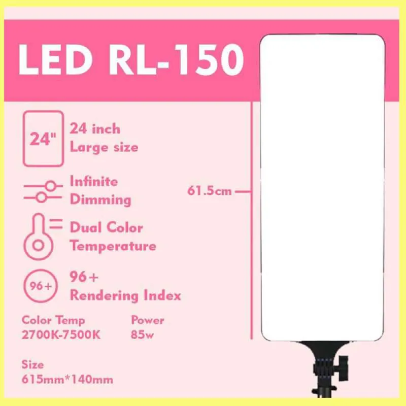 RL-150 Soft Light Panel with Remote & Stand – Professional Studio Lighting Solution - Image 3
